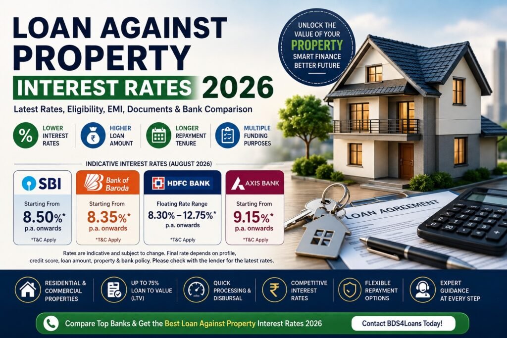 Loan against property interest rates 2026 comparison and eligibility guide